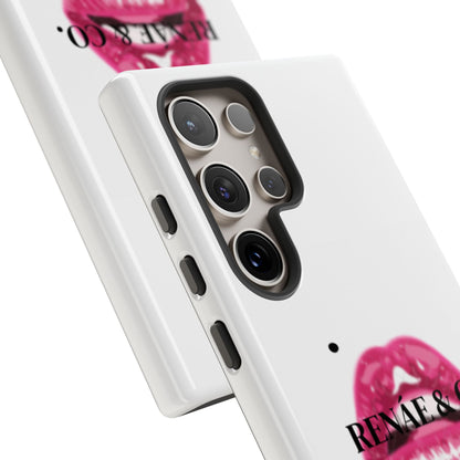 Glossy Pink Lip Print Phone Case — Renae & Co. Designer Protective Case
