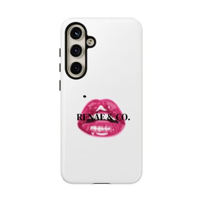 Glossy Pink Lip Print Phone Case — Renae & Co. Designer Protective Case