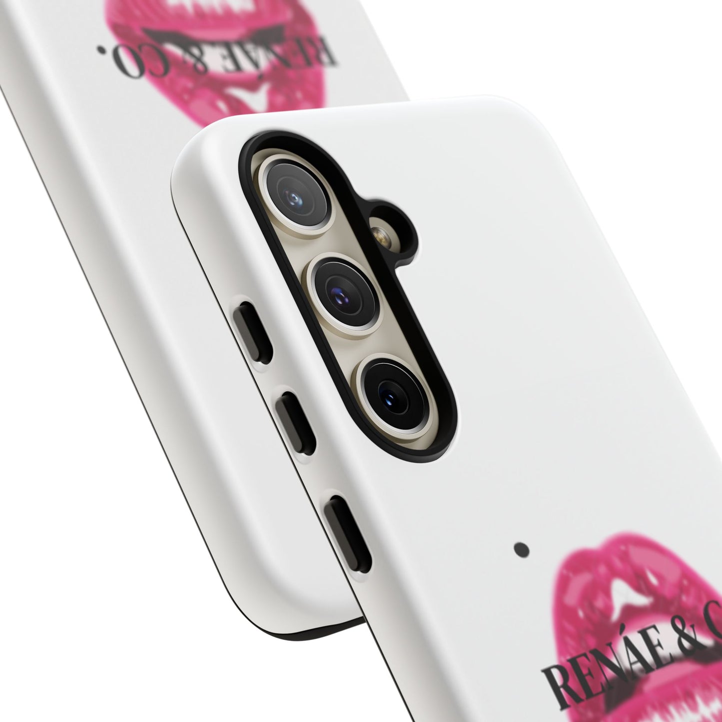Glossy Pink Lip Print Phone Case — Renae & Co. Designer Protective Case