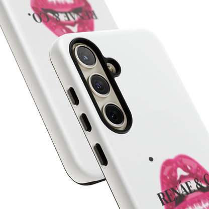 Glossy Pink Lip Print Phone Case — Renae & Co. Designer Protective Case