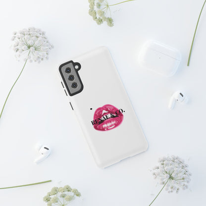 Glossy Pink Lip Print Phone Case — Renae & Co. Designer Protective Case