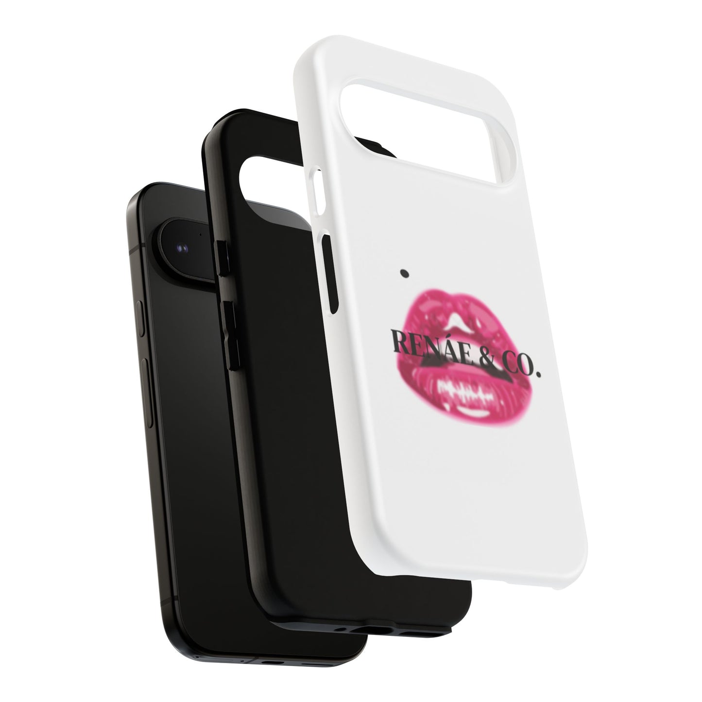 Glossy Pink Lip Print Phone Case — Renae & Co. Designer Protective Case