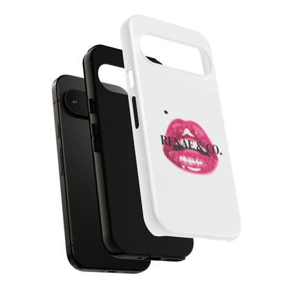 Glossy Pink Lip Print Phone Case — Renae & Co. Designer Protective Case