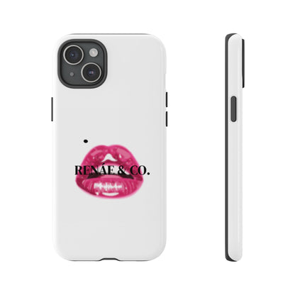 Glossy Pink Lip Print Phone Case — Renae & Co. Designer Protective Case