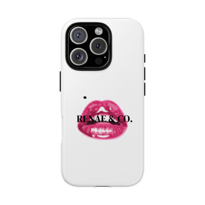 Glossy Pink Lip Print Phone Case — Renae & Co. Designer Protective Case