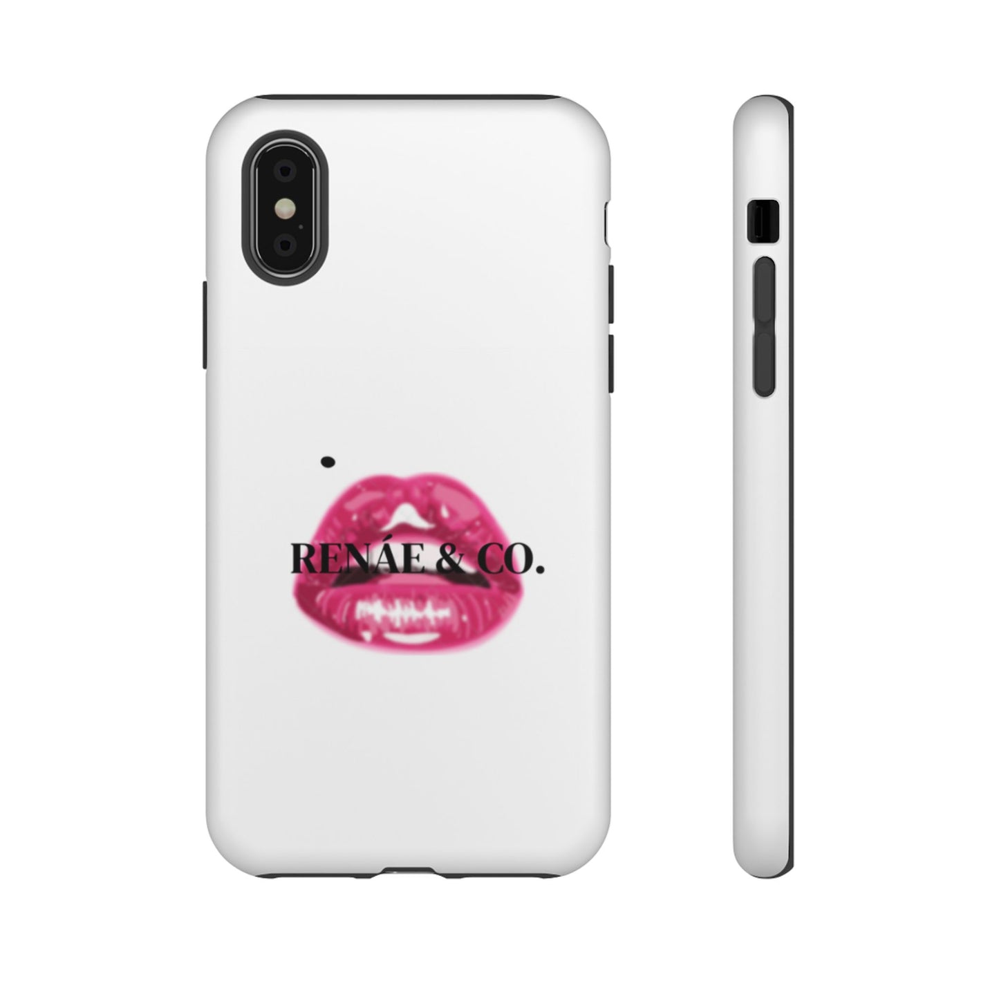 Glossy Pink Lip Print Phone Case — Renae & Co. Designer Protective Case