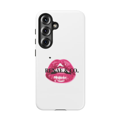 Glossy Pink Lip Print Phone Case — Renae & Co. Designer Protective Case