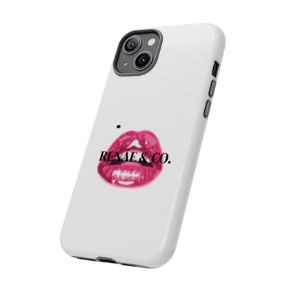 Glossy Pink Lip Print Phone Case — Renae & Co. Designer Protective Case