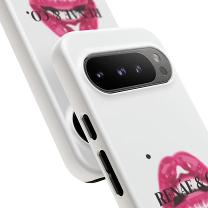 Glossy Pink Lip Print Phone Case — Renae & Co. Designer Protective Case