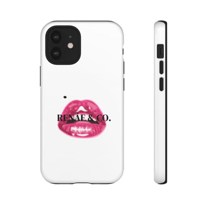 Glossy Pink Lip Print Phone Case — Renae & Co. Designer Protective Case