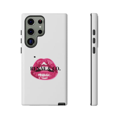 Glossy Pink Lip Print Phone Case — Renae & Co. Designer Protective Case