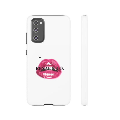 Glossy Pink Lip Print Phone Case — Renae & Co. Designer Protective Case