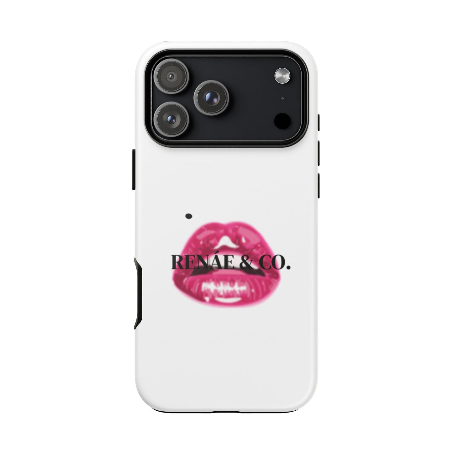 Glossy Pink Lip Print Phone Case — Renae & Co. Designer Protective Case