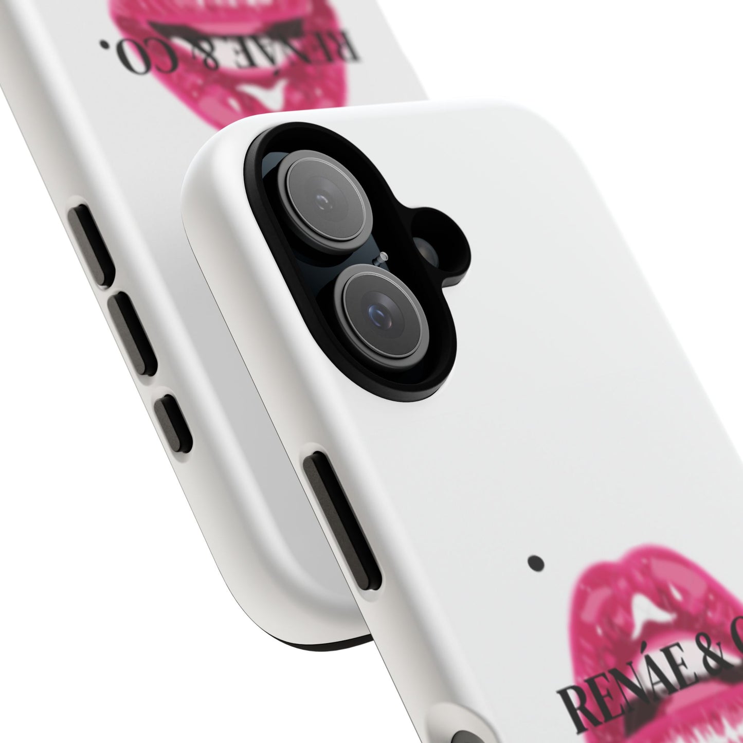 Glossy Pink Lip Print Phone Case — Renae & Co. Designer Protective Case