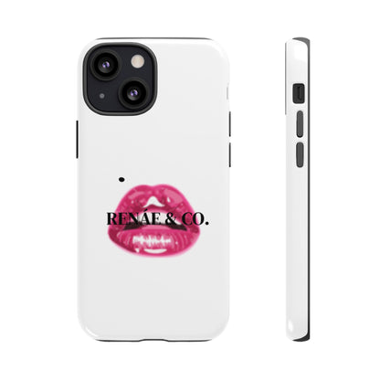 Glossy Pink Lip Print Phone Case — Renae & Co. Designer Protective Case