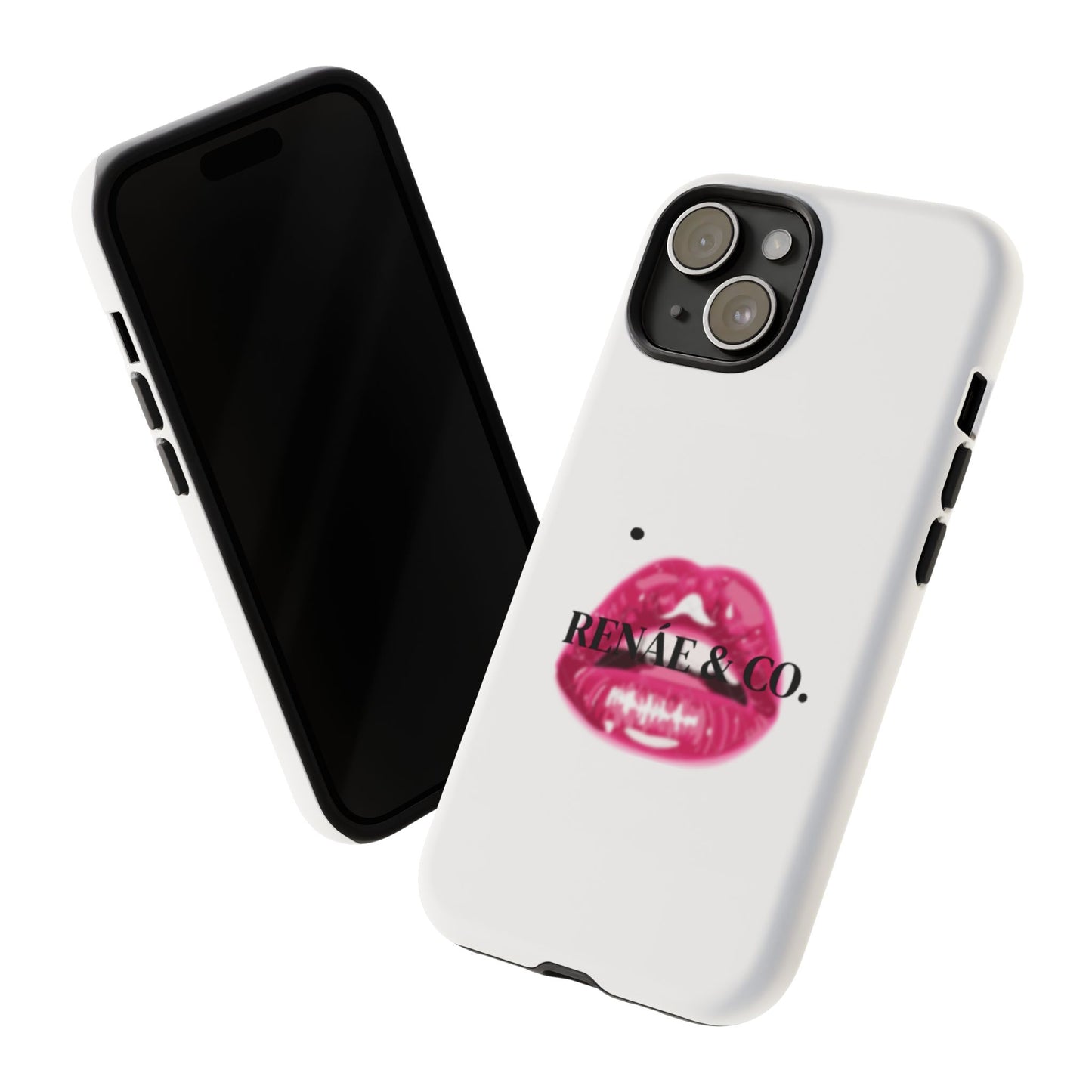 Glossy Pink Lip Print Phone Case — Renae & Co. Designer Protective Case