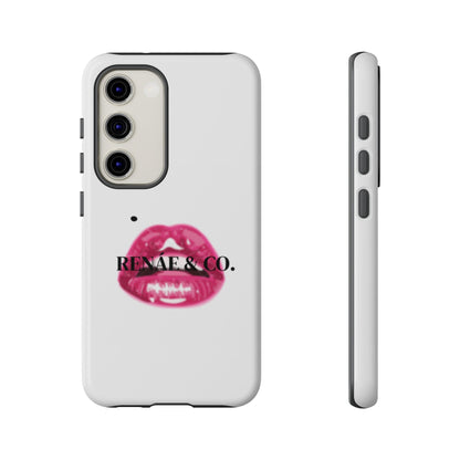 Glossy Pink Lip Print Phone Case — Renae & Co. Designer Protective Case