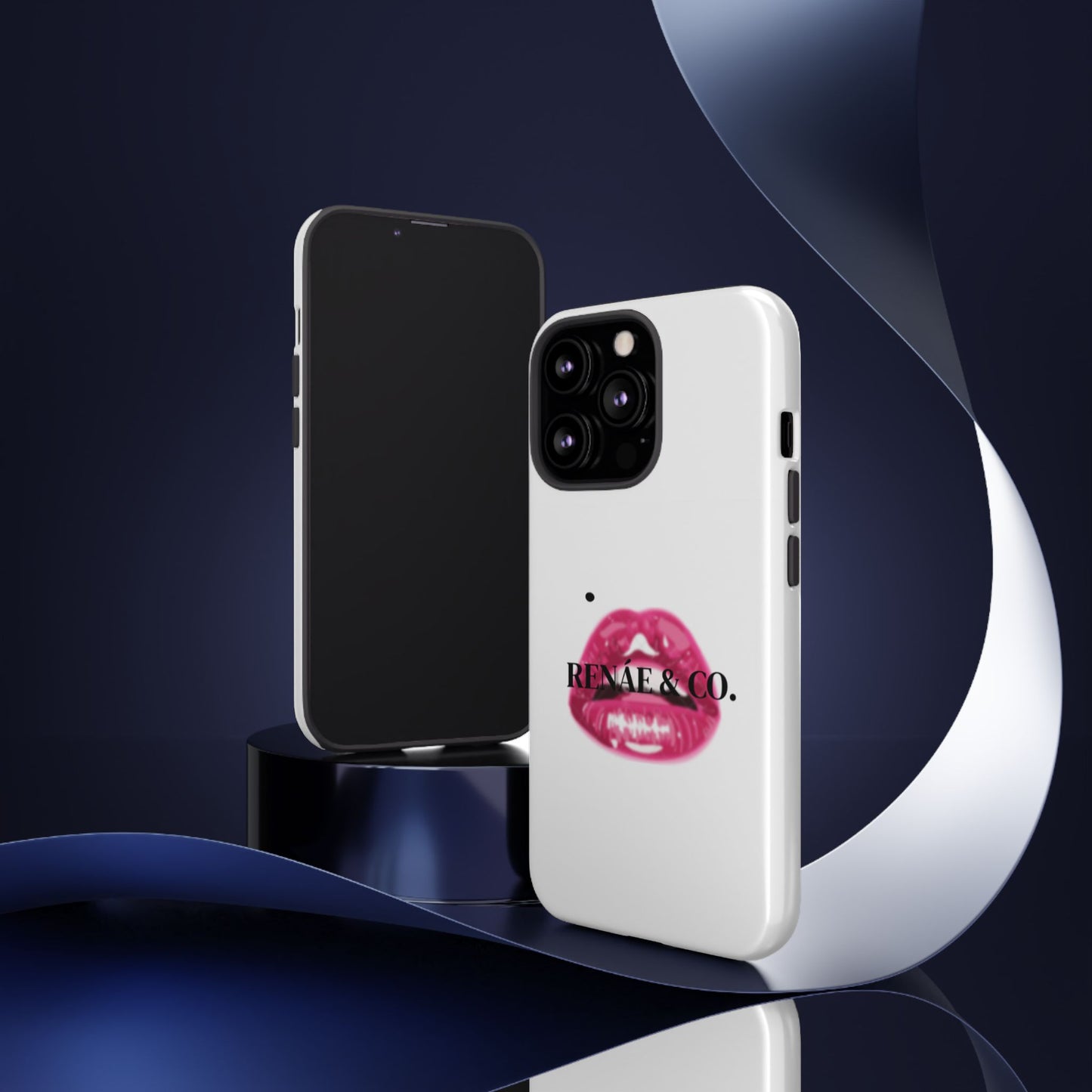 Glossy Pink Lip Print Phone Case — Renae & Co. Designer Protective Case