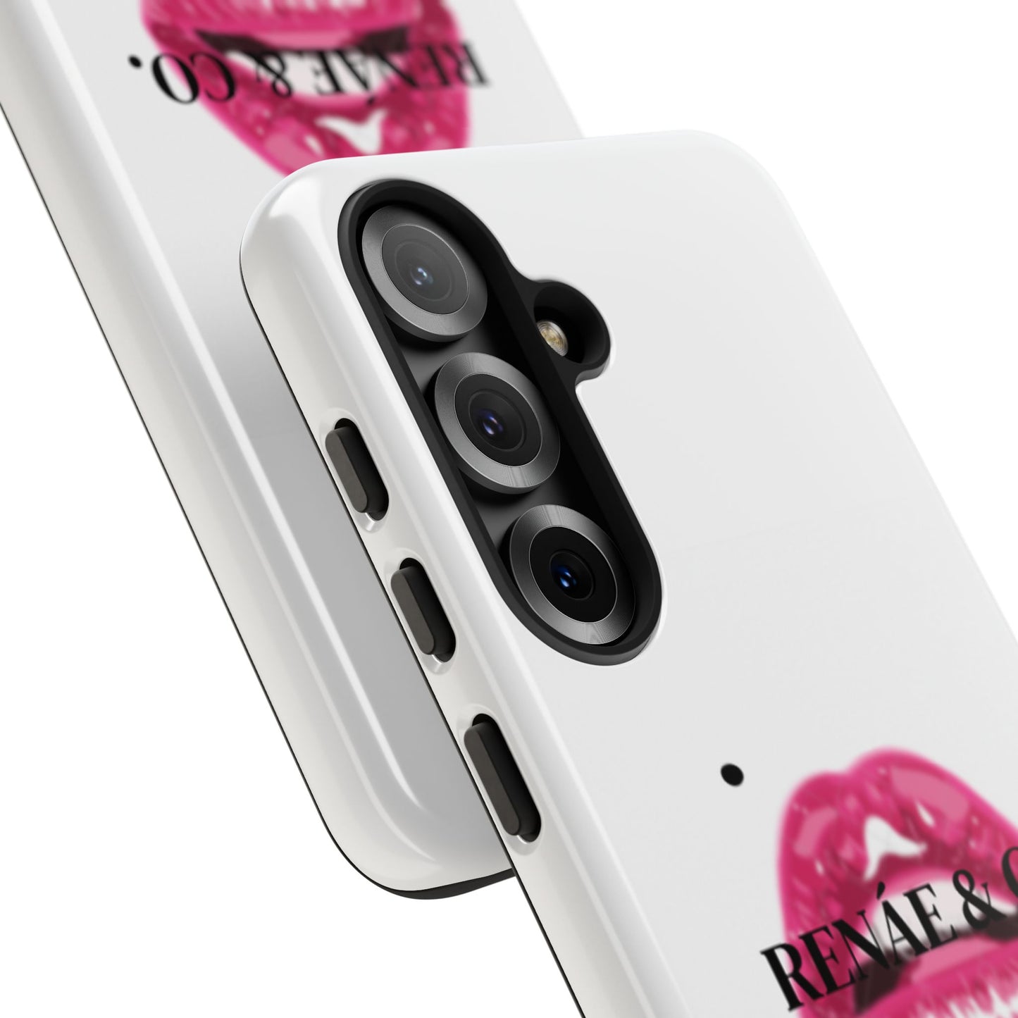 Glossy Pink Lip Print Phone Case — Renae & Co. Designer Protective Case