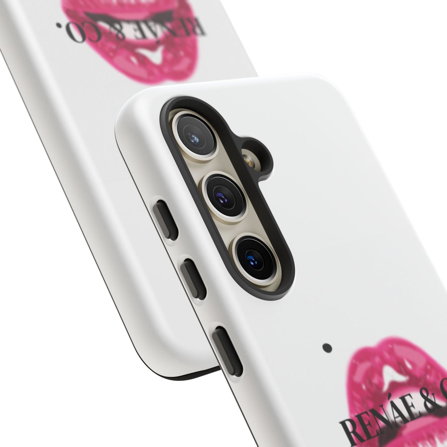 Glossy Pink Lip Print Phone Case — Renae & Co. Designer Protective Case
