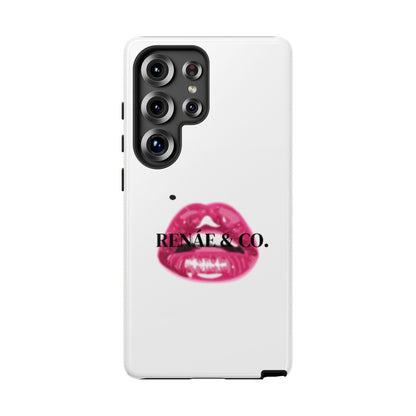 Glossy Pink Lip Print Phone Case — Renae & Co. Designer Protective Case