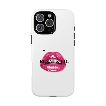 Glossy Pink Lip Print Phone Case — Renae & Co. Designer Protective Case