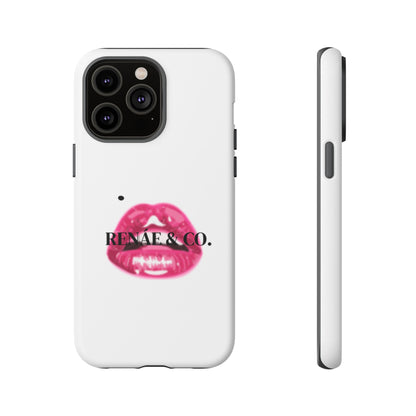 Glossy Pink Lip Print Phone Case — Renae & Co. Designer Protective Case