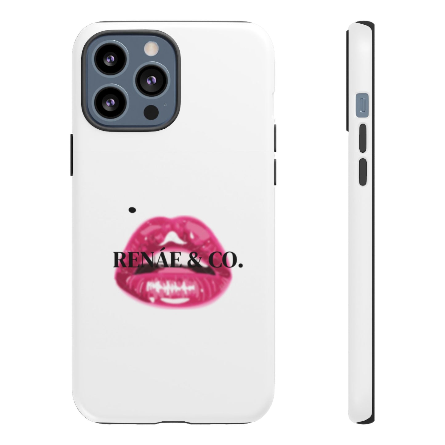Glossy Pink Lip Print Phone Case — Renae & Co. Designer Protective Case