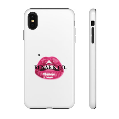 Glossy Pink Lip Print Phone Case — Renae & Co. Designer Protective Case