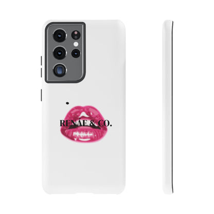 Glossy Pink Lip Print Phone Case — Renae & Co. Designer Protective Case