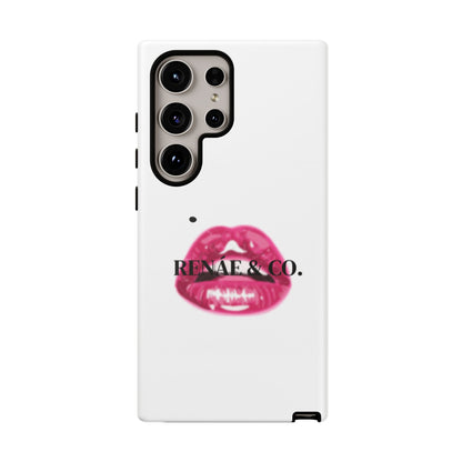 Glossy Pink Lip Print Phone Case — Renae & Co. Designer Protective Case