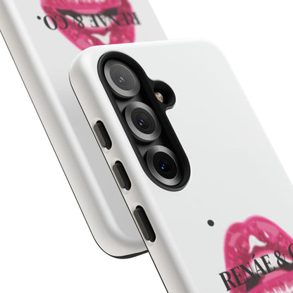 Glossy Pink Lip Print Phone Case — Renae & Co. Designer Protective Case