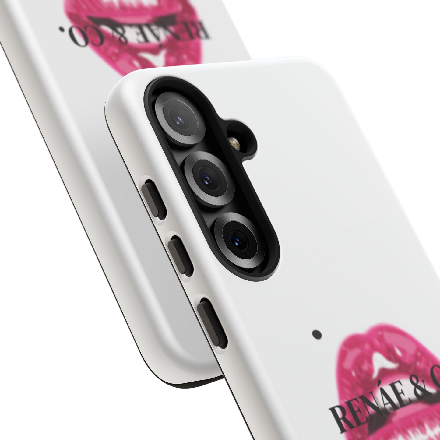Glossy Pink Lip Print Phone Case — Renae & Co. Designer Protective Case