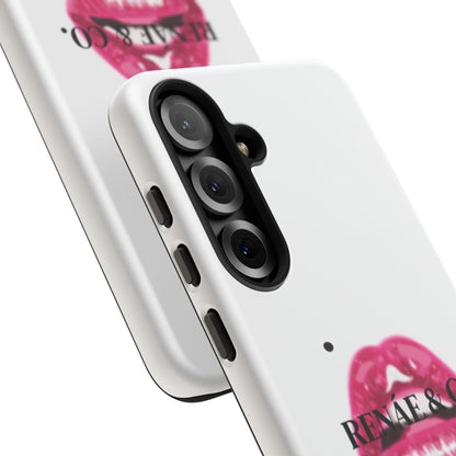 Glossy Pink Lip Print Phone Case — Renae & Co. Designer Protective Case