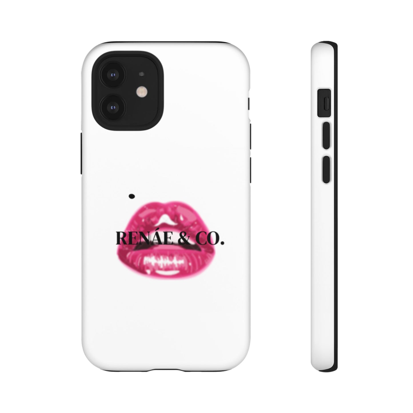 Glossy Pink Lip Print Phone Case — Renae & Co. Designer Protective Case