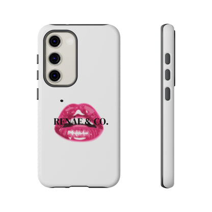 Glossy Pink Lip Print Phone Case — Renae & Co. Designer Protective Case