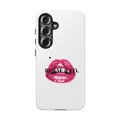 Glossy Pink Lip Print Phone Case — Renae & Co. Designer Protective Case