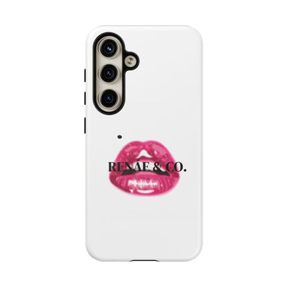 Glossy Pink Lip Print Phone Case — Renae & Co. Designer Protective Case