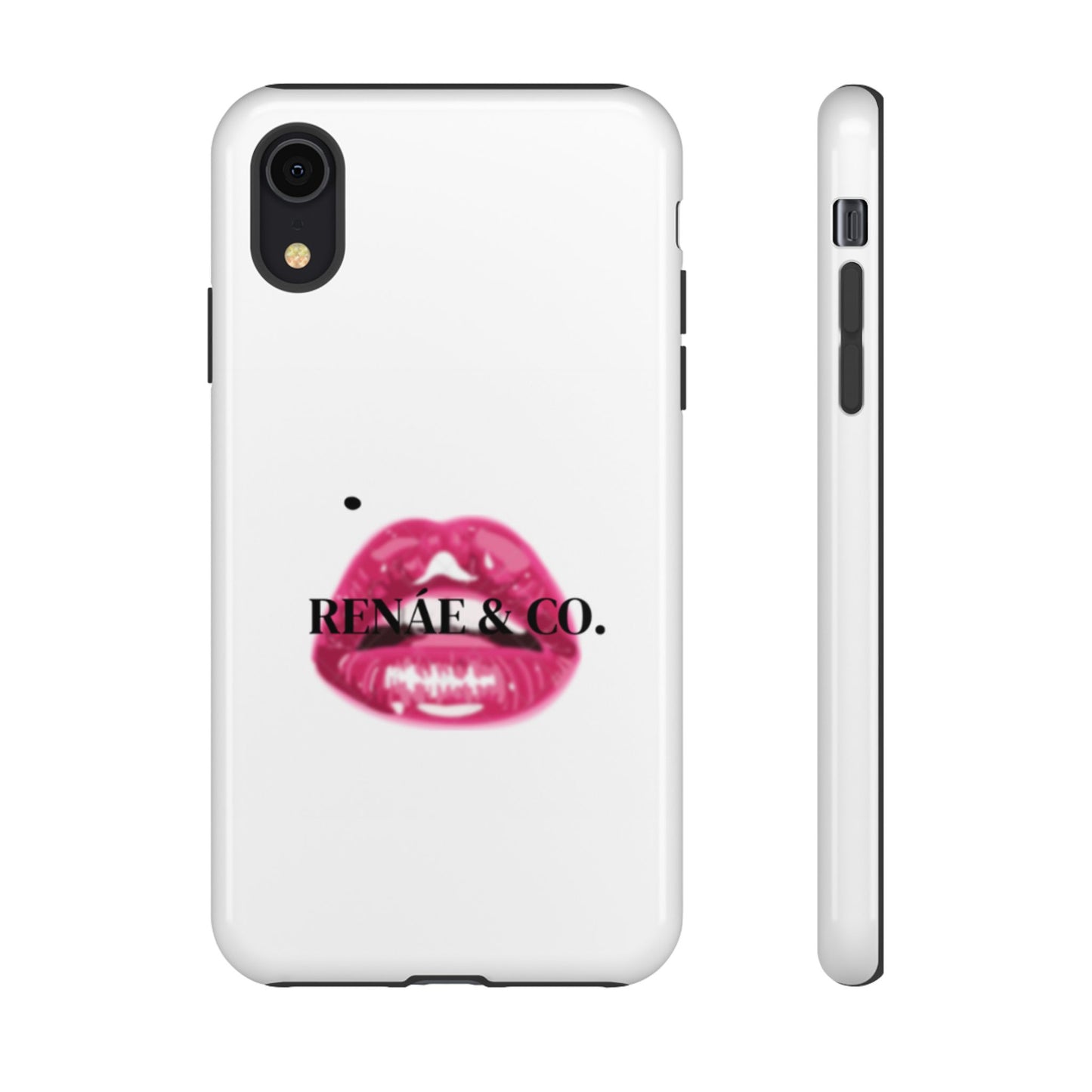 Glossy Pink Lip Print Phone Case — Renae & Co. Designer Protective Case