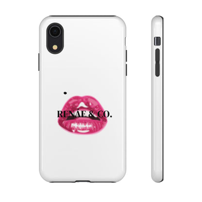 Glossy Pink Lip Print Phone Case — Renae & Co. Designer Protective Case