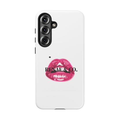 Glossy Pink Lip Print Phone Case — Renae & Co. Designer Protective Case