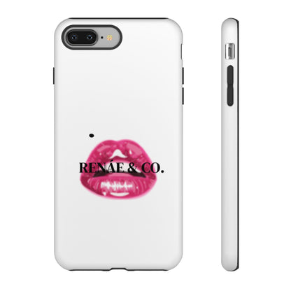 Glossy Pink Lip Print Phone Case — Renae & Co. Designer Protective Case