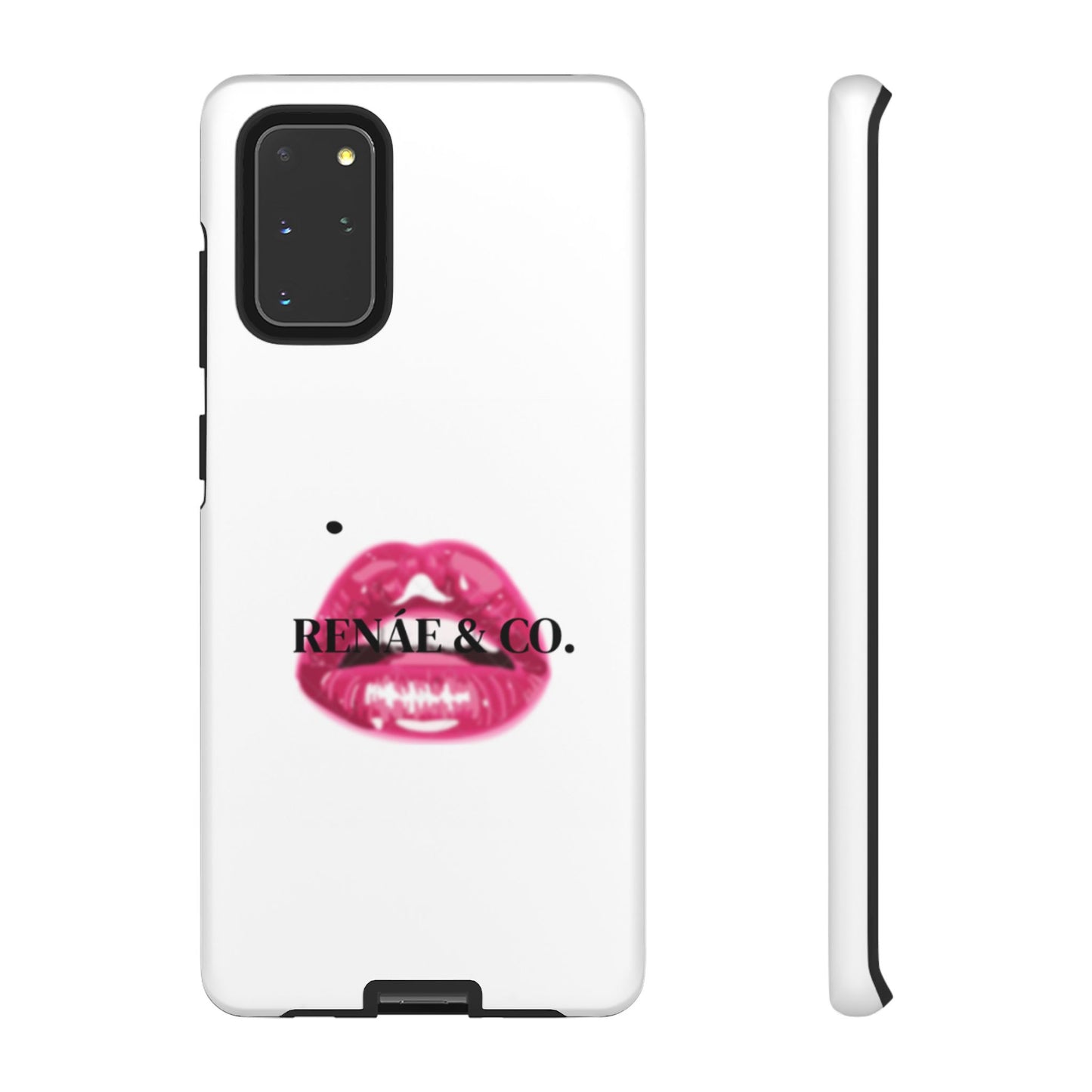 Glossy Pink Lip Print Phone Case — Renae & Co. Designer Protective Case