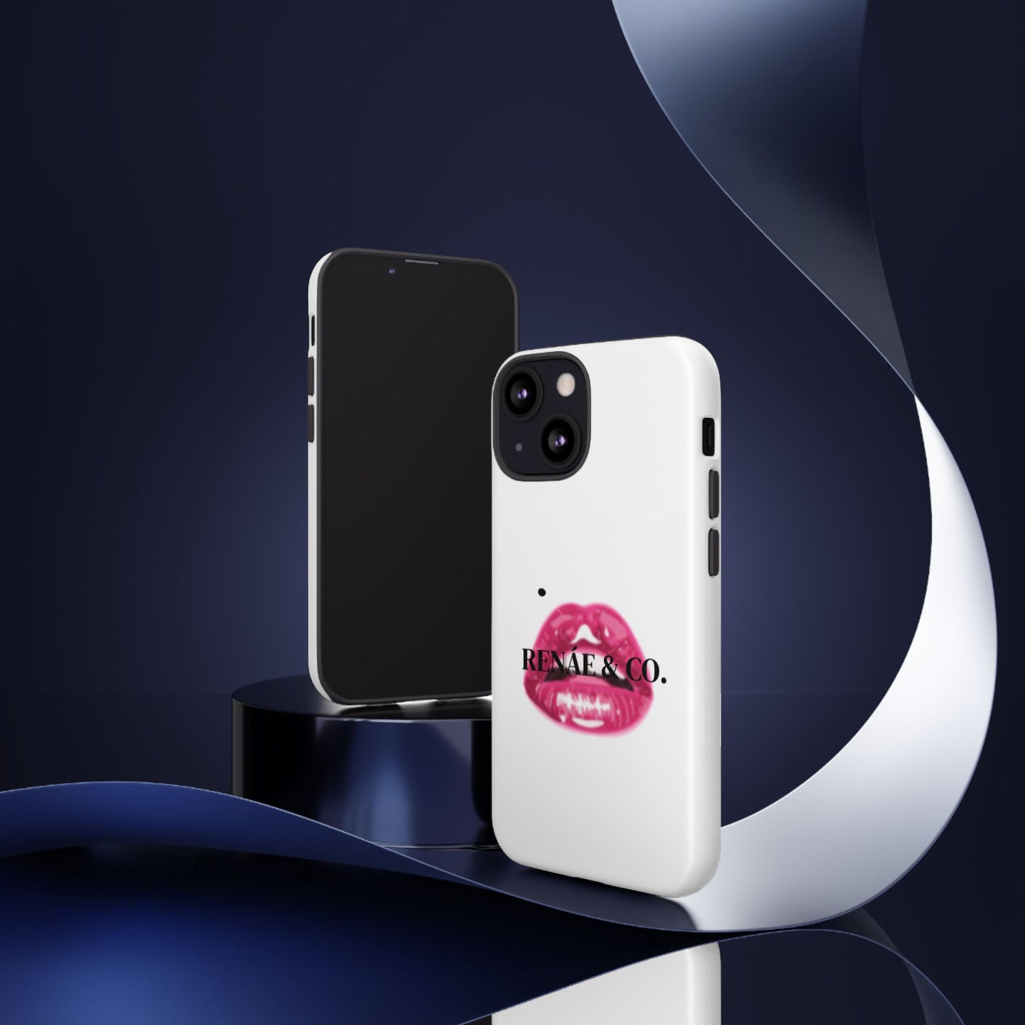 Glossy Pink Lip Print Phone Case — Renae & Co. Designer Protective Case